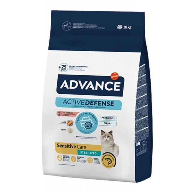 Advance Sensitive Care Somonlu Kısırlaştırılmış Kedi Maması 10kg