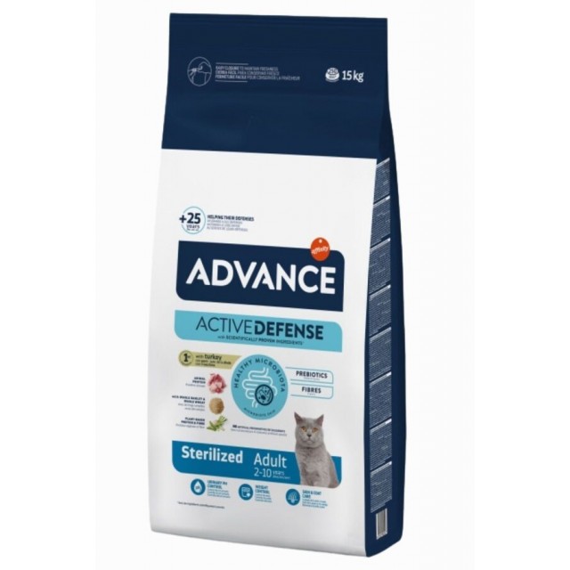 Advance Sterilised Hindili Kısırlaştırılmış Kedi Maması 15kg