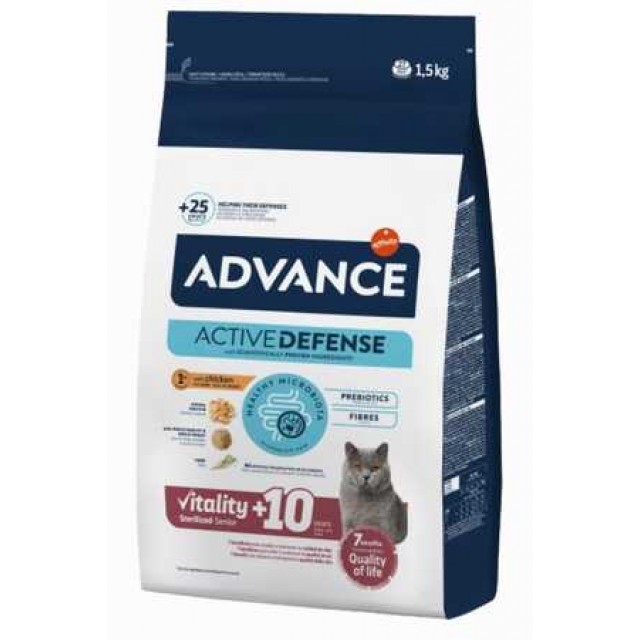 Advance Sterilised +10 Yaşlı Kısırlaştırılmış Kedi Maması 1,5 kg