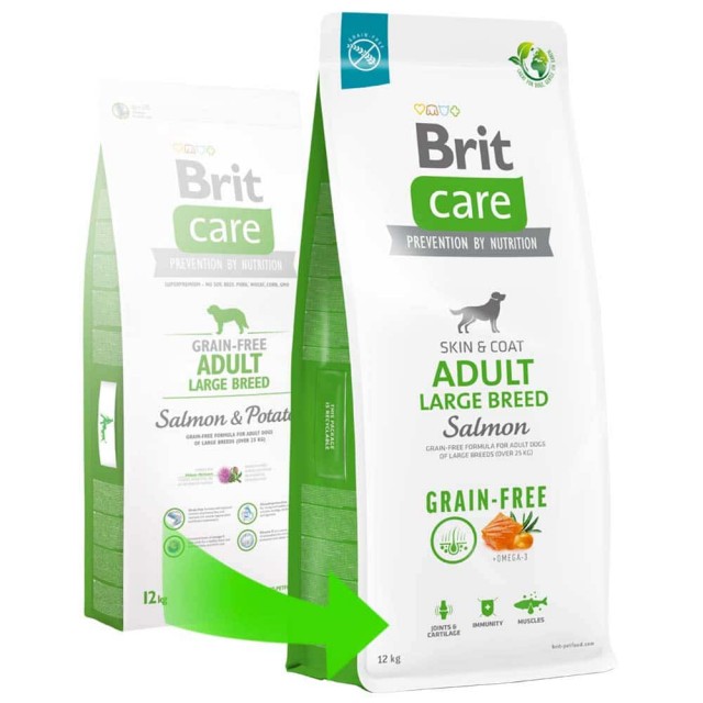 Brit Care Skin & Coat Somonlu Tahılsız Büyük Irk Yetişkin Köpek Maması 12kg