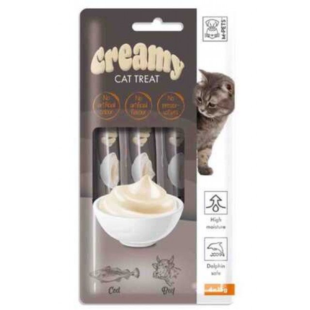 Creamy Morina Balıklı Biftekli Kedi Ödülü 4x15gr