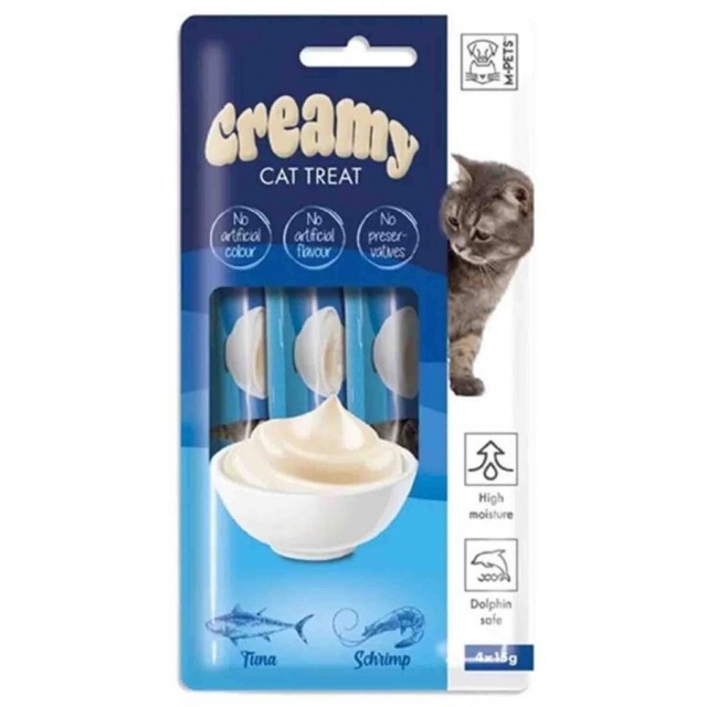 Creamy Ton Balıklı Karidesli Kedi Ödülü 4x15gr