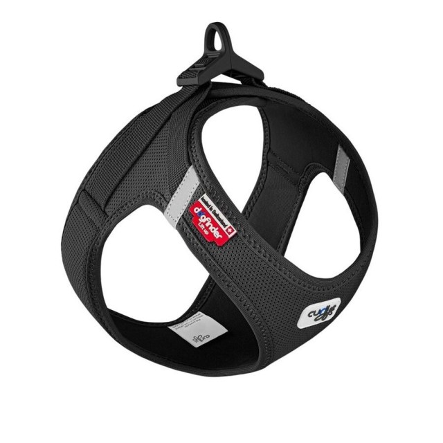 Curli Vest Harness Clasp Air-Mesh Köpek Göğüs Tasması 3XS Siyah