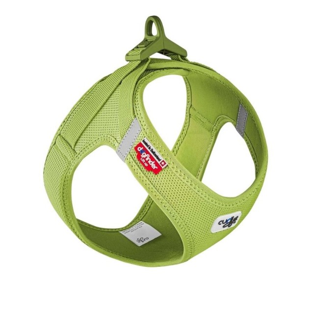 Curli Vest Harness Clasp Air-Mesh Köpek Göğüs Tasması XL Lime
