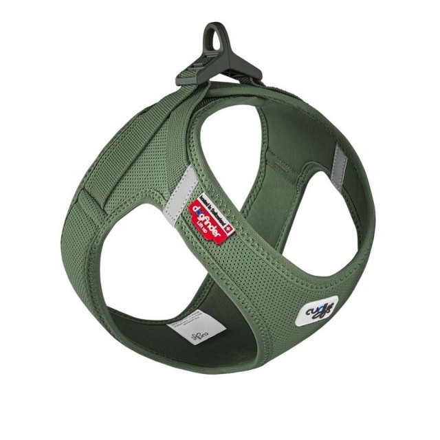 Curli Vest Harness Clasp Air-Mesh Köpek Göğüs Tasması XL Moss