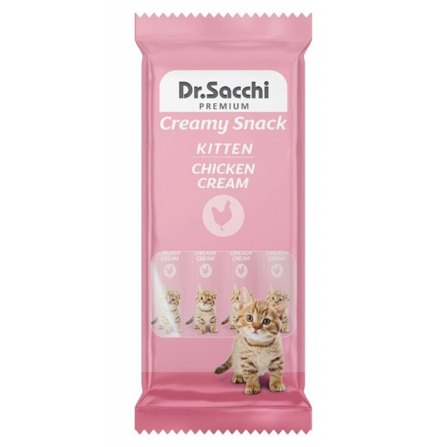 Dr.Sacchi Creamy Tavuklu Yavru Kedi Sıvı Ödülü 4lü