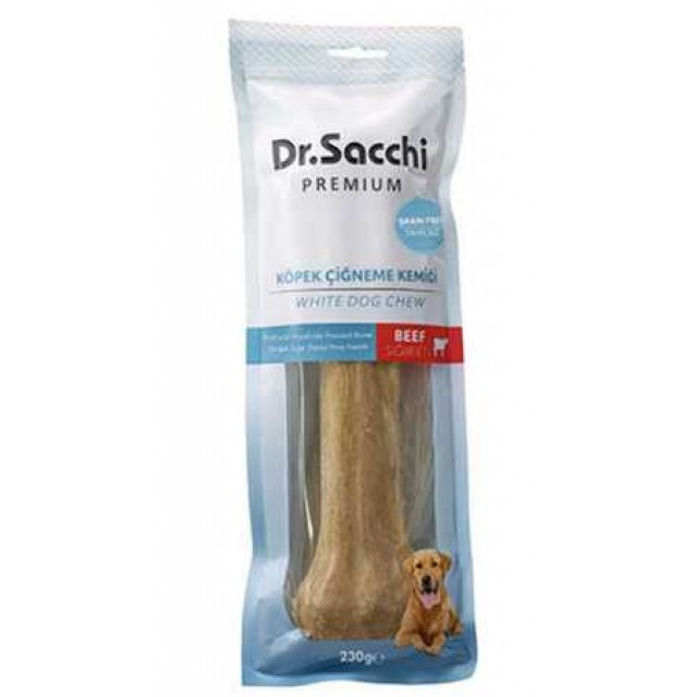 Dr.Sacchi Premium Sığır Etli Doğal Sığır Derisi Press Kemik Tahılsız Köpek Ödülü 10” 1'li 230gr