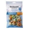 Dr.Sacchi Premium Tavuk Sargılı Çift Renkli Sığır Derisi Düğüm Kemik Tahılsız Köpek Ödülü 2“ 8'li 110gr
