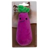Eastland Kedi Otlu Hışırtılı Peluş Patlıcan Kedi Oyuncağı 13cm