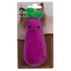 Eastland Kedi Otlu Hışırtılı Peluş Patlıcan Kedi Oyuncağı 13cm