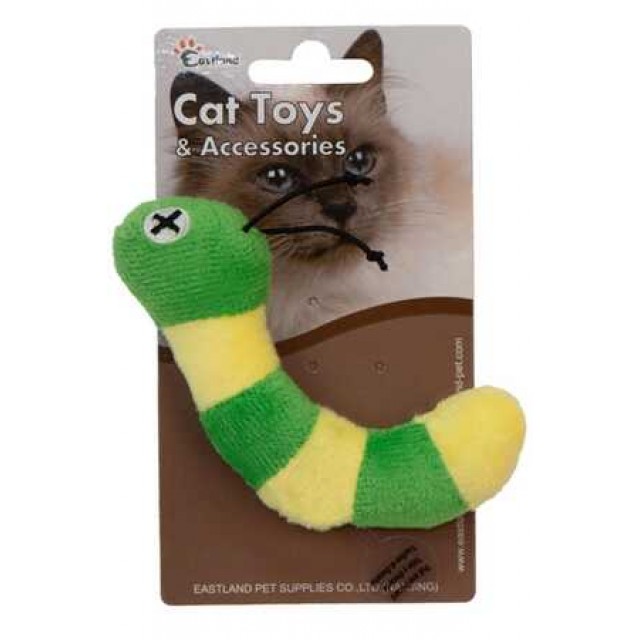 Eastland Kedi Otlu Peluş Dijital Sesli Tırtıl 13cm