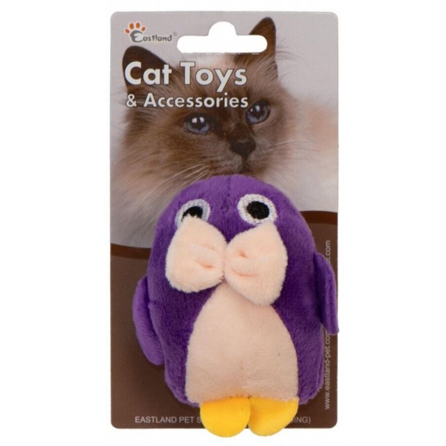 Eastland Kedi Otlu Peluş Penguen Kedi Oyuncağı 10cm