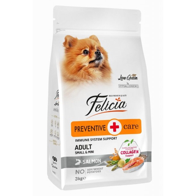Felicia Düşük Tahıllı Hipoalerjenik Somonlu Küçük Irk Yetişkin Köpek Maması 3kg