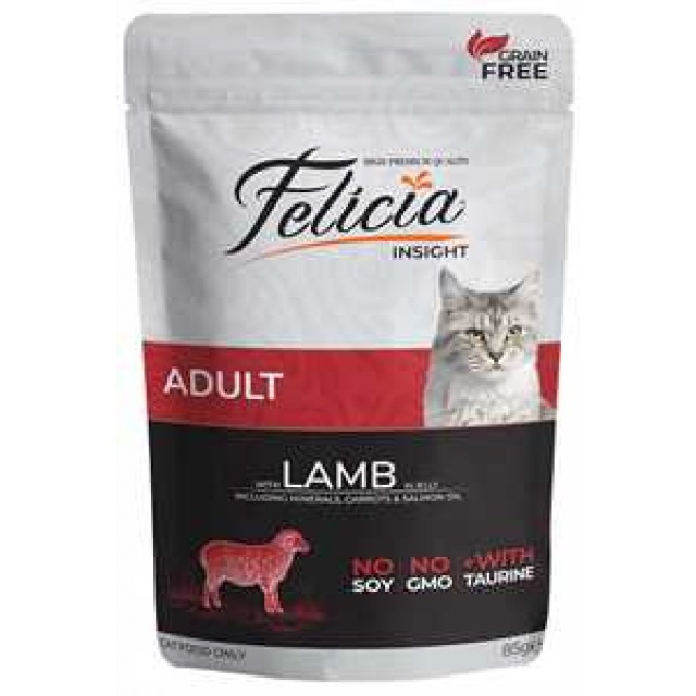 Felicia Tahılsız Kuzu Etli Yetişkin Kedi Konservesi 85gr