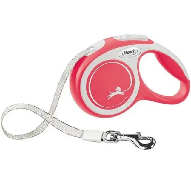 Flexi New Comfort Otomatik Şerit Köpek Gezdirme Kayışı 5mt (L) Kırmızı