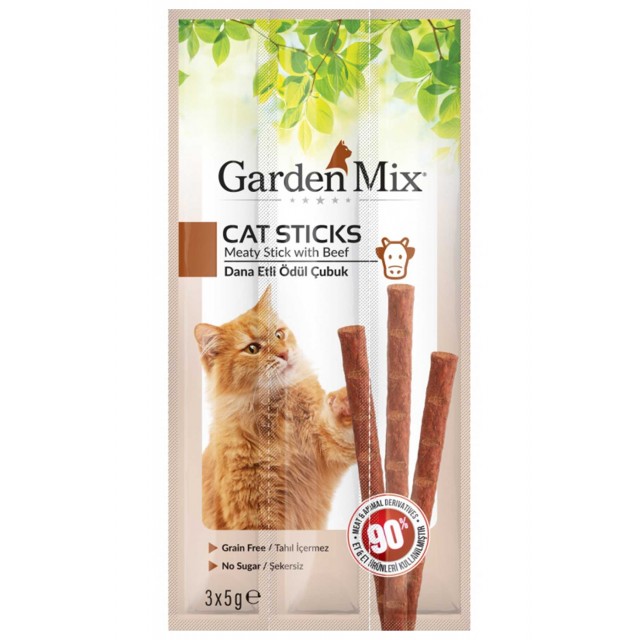 Garden Mix Dana Etli Kedi Ödül Çubuğu 3x5gr