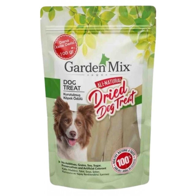 Garden Mix Kurutulmuş Dana Kelle Derisi Köpek Ödülü 100gr