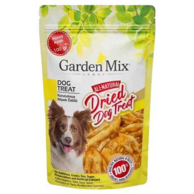 Garden Mix Kurutulmuş Horoz Ayak Köpek Ödülü 100gr