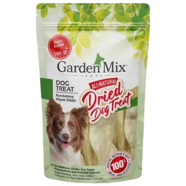 Garden Mix Kurutulmuş Kuzu Kulak Köpek Ödülü 100gr