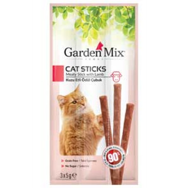 Garden Mix Kuzu Etli Kedi Ödül Çubuğu 3x5gr