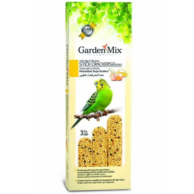 Garden Mix Platin Muzlu ve Yumurtalı Kuş Krakeri 3lü