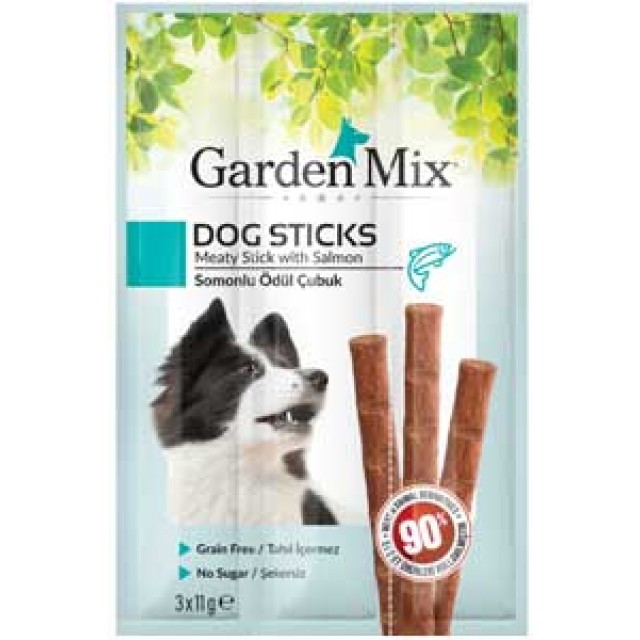 Garden Mix Somonlu Köpek Ödül Çubuğu 3x11gr
