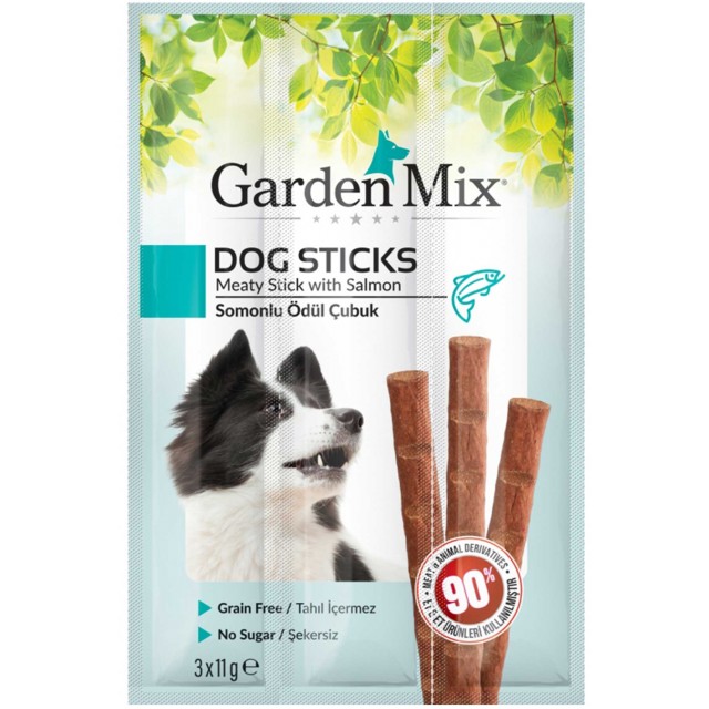Garden Mix Somonlu Köpek Ödül Çubuğu 3x11gr
