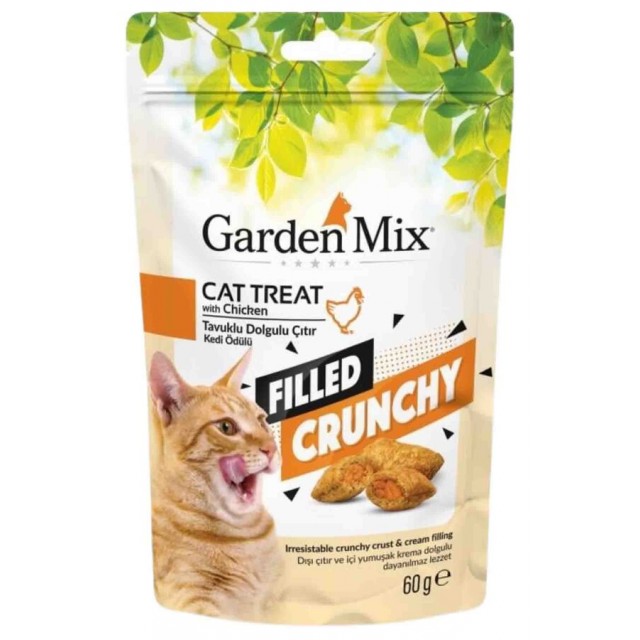 Garden Mix Tavuklu İçi Dolgulu Kedi Ödül Maması 60gr