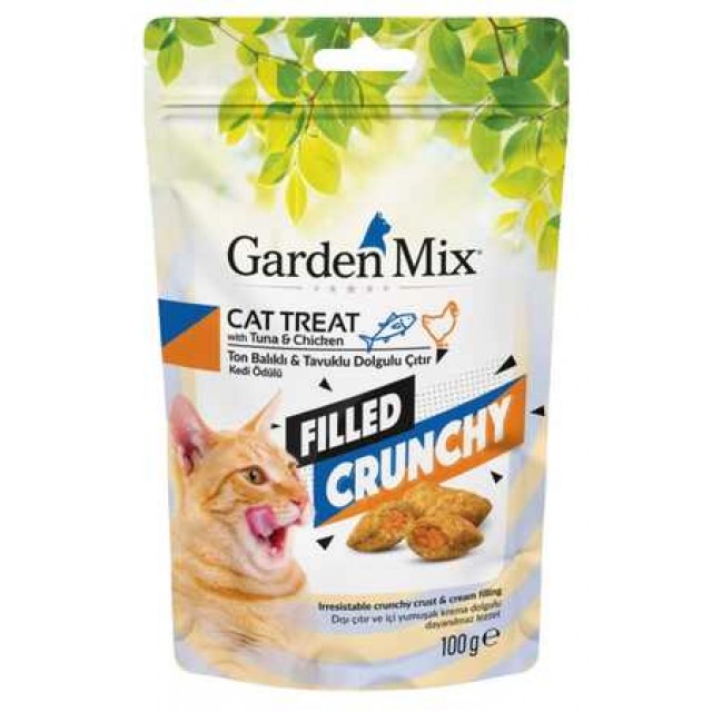 Gardenmix Ton Balıklı ve Tavuklu Dolgulu Kedi Ödülü 100gr