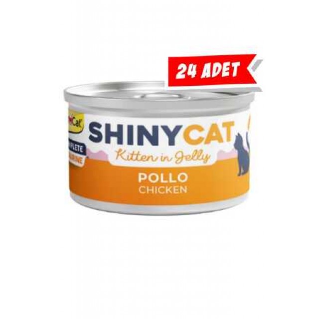 GimCat ShinyCat Tavuklu Yavru Kedi Konservesi 70gr 24lü