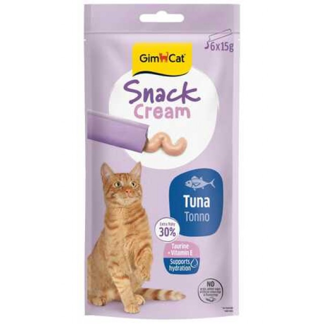 Gimcat Snack Cream Ton Balıklı Krema Kedi Ödülü 6x15gr