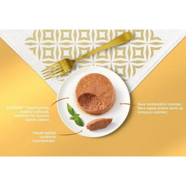 Gourmet Gold Kıyılmış Karışık Etli Kedi Konservesi 85gr 8 Adet