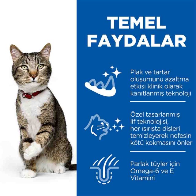 Hills Oral Care Ağız ve Diş Bakımı için Tavuklu Yetişkin Kedi Maması 1,5kg