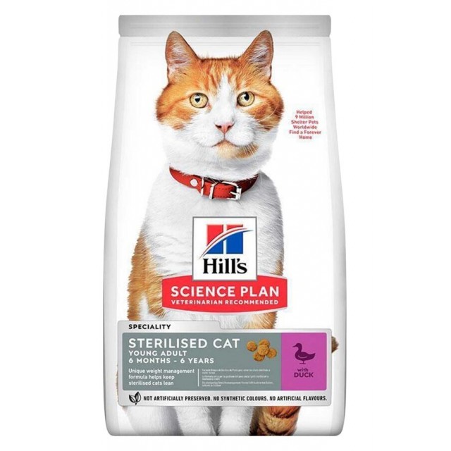 Hills Ördek Etli Kısırlaştırılmış Kedi Maması 3kg