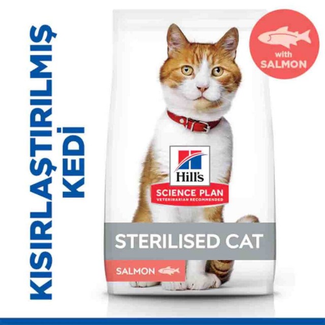 Hills Somonlu Kısırlaştırılmış Yetişkin Kedi Maması 1,5kg