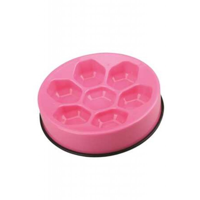 M-Pets Cavity Yavaş Yeme Mama Kabı 1200ml Pembe