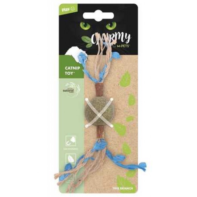 M-Pets Charmy Brancy Kedi Otlu Kedi Oyuncağı Mavi