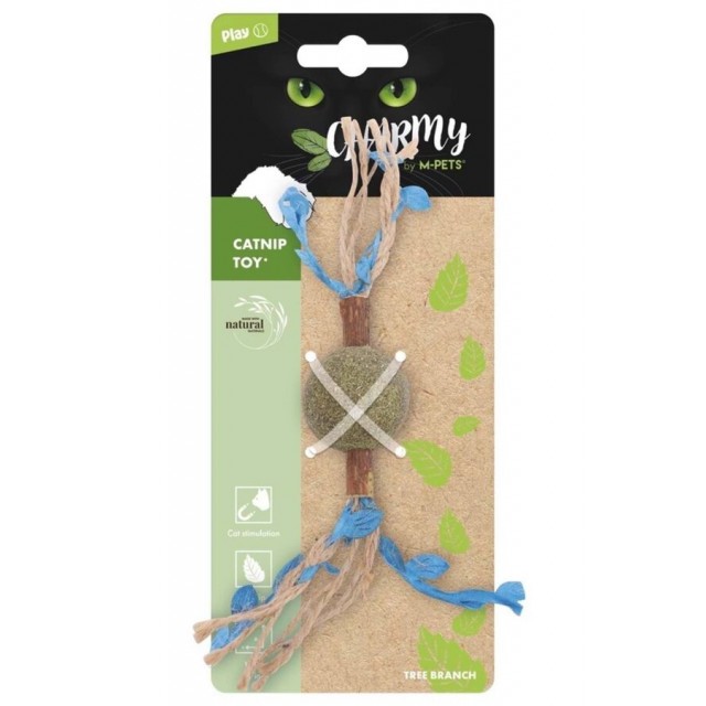 M-Pets Charmy Brancy Kedi Otlu Kedi Oyuncağı Mavi