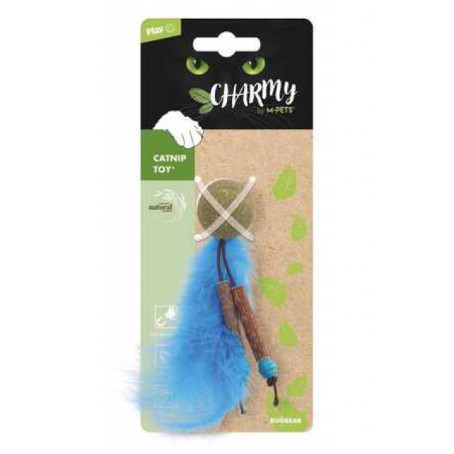 M-Pets Charmy Bugbear Kedi Otlu Kedi Oyuncağı Mavi