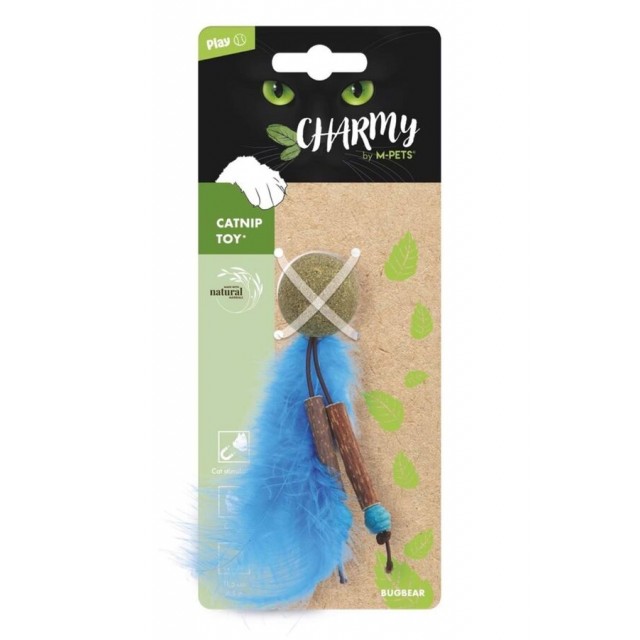 M-Pets Charmy Bugbear Kedi Otlu Kedi Oyuncağı Mavi