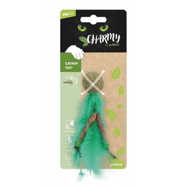 M-Pets Charmy Bugbear Kedi Otlu Kedi Oyuncağı Yeşil
