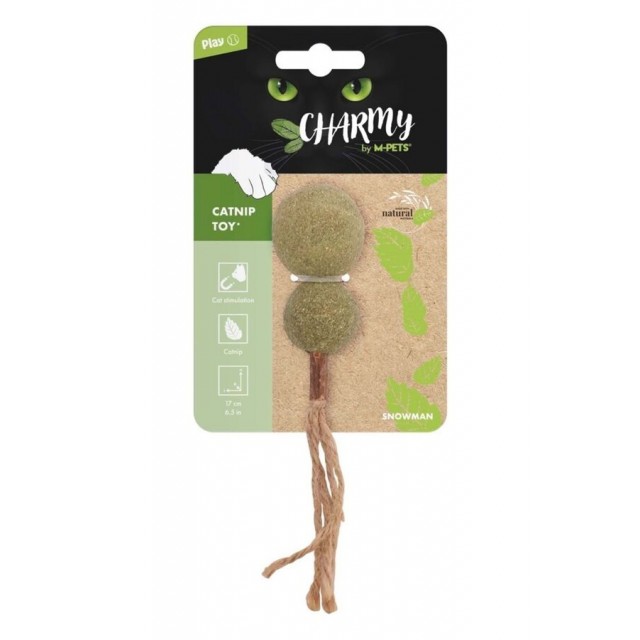 M-Pets Charmy Snowman Kedi Otlu Kedi Oyuncağı