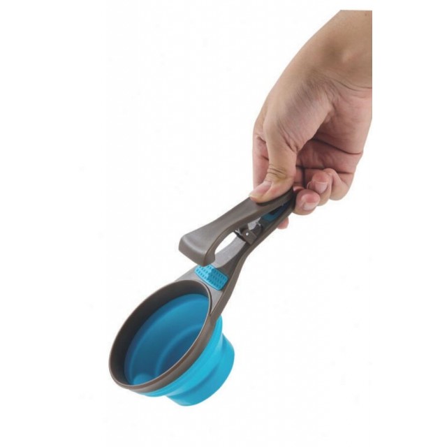 M-Pets Cuizi 3in1 Fonksiyonel Mama Ölçü Kabı 237ml Mavi