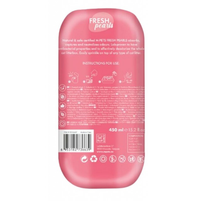 M-Pets Fresh Pearls Kedi Kumu Deodorant Çiçek Kokulu 450ml
