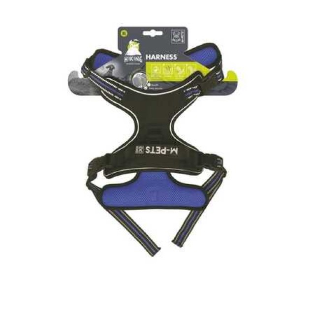 M-Pets Hiking Reflektörlü Soft Sırt Tasması Mavi (XL)