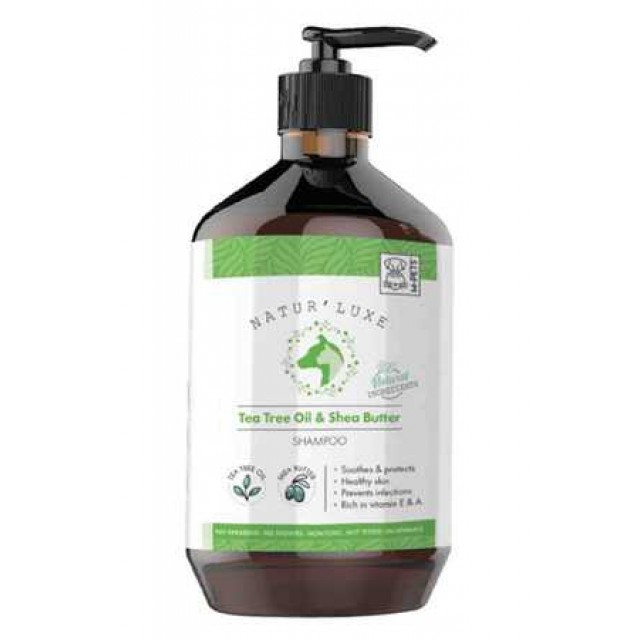 M-Pets Naturluxe Çay Ağacı ve Karite Yağlı Köpek Şampuanı 500ml