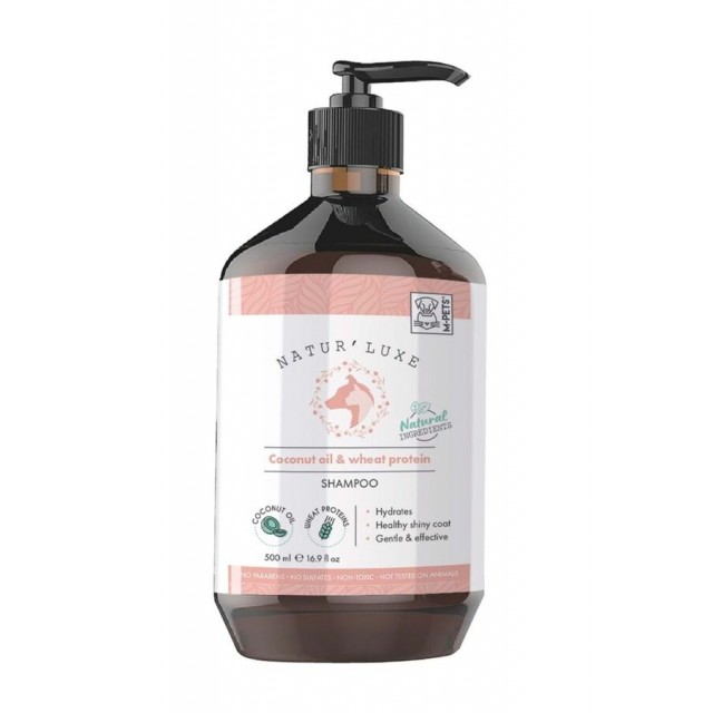M-Pets Naturluxe Hindistan Cevizi Yağı ve Buğday Proteinli Köpek Şampuanı 500ml