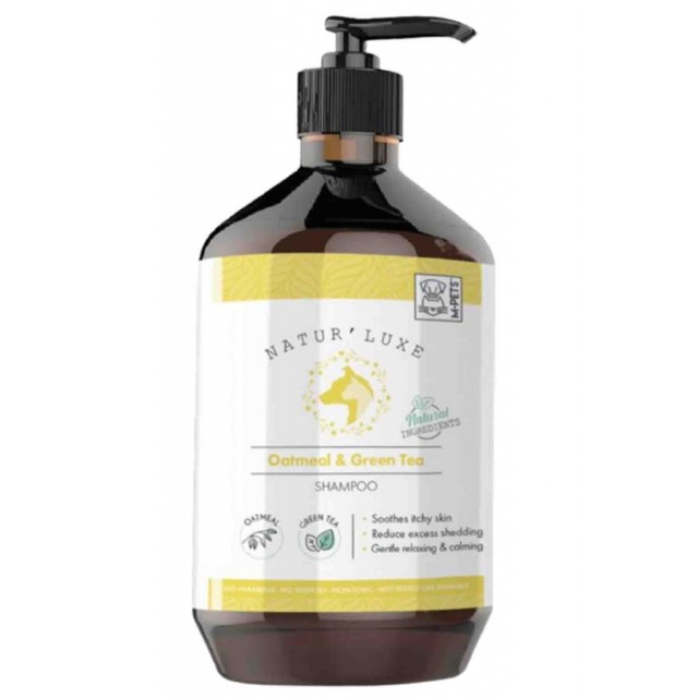 M-Pets Naturluxe Yulaf Ezmesi ve Yeşil Çay Özlü Köpek Şampuanı 500ml