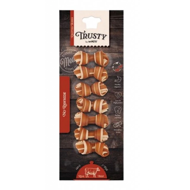 M-Pets Trusty Sığır Etli ve Tatlı Patatesli Köpek Ödülü 7li 6,4cm 140gr
