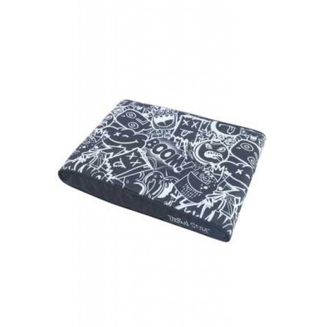 M-Pets Urbanstyle Contempo Cushion Yatak Black&White (M) 80x55x9cm